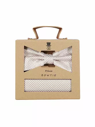 SEIDENFALTER | Set regalo - Papillon e fazzoletto da taschino | creme